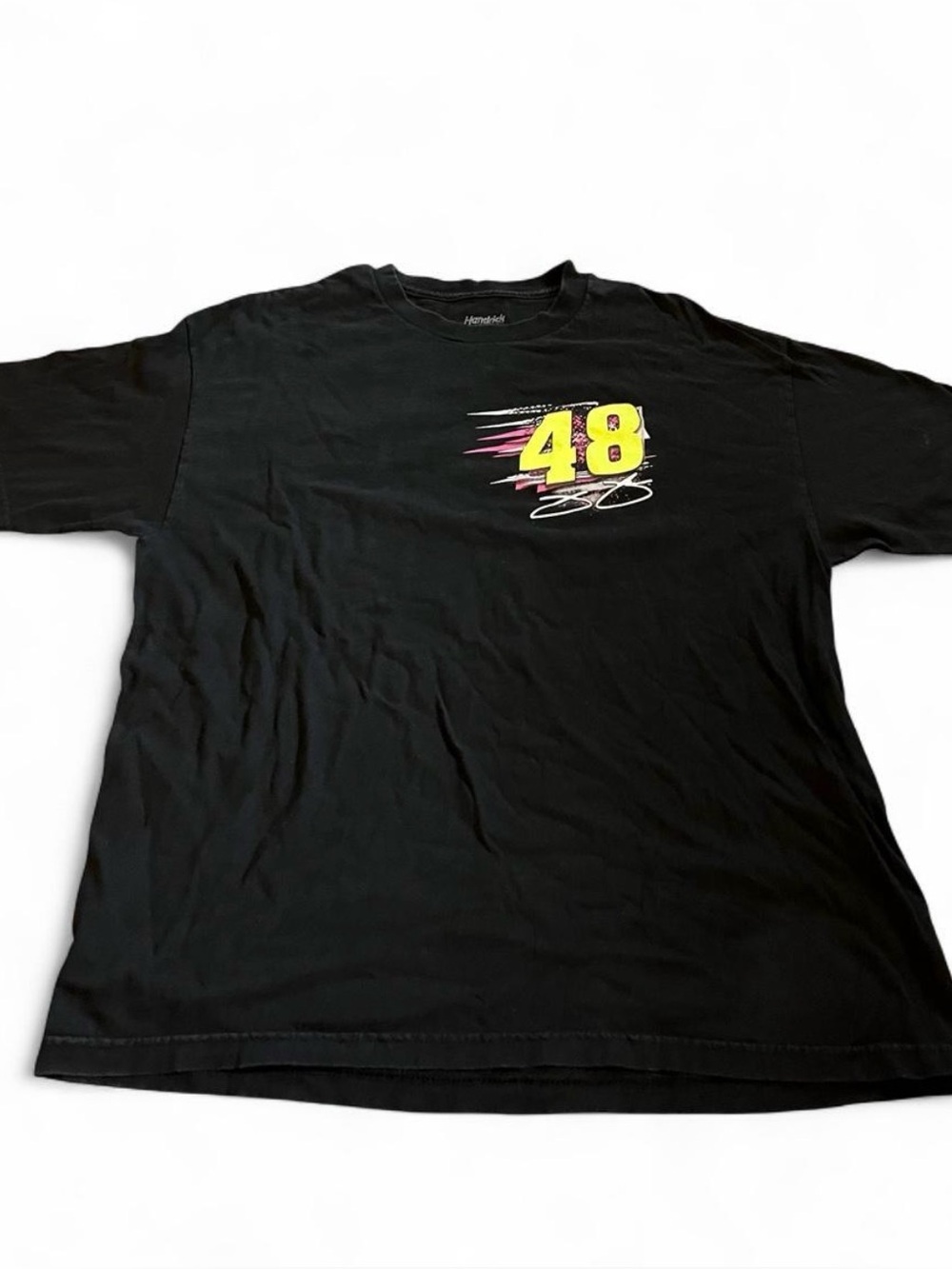 Jimmie Johnson Hendrick Motorsports Graphic NASCAR Black Shirt Size XL